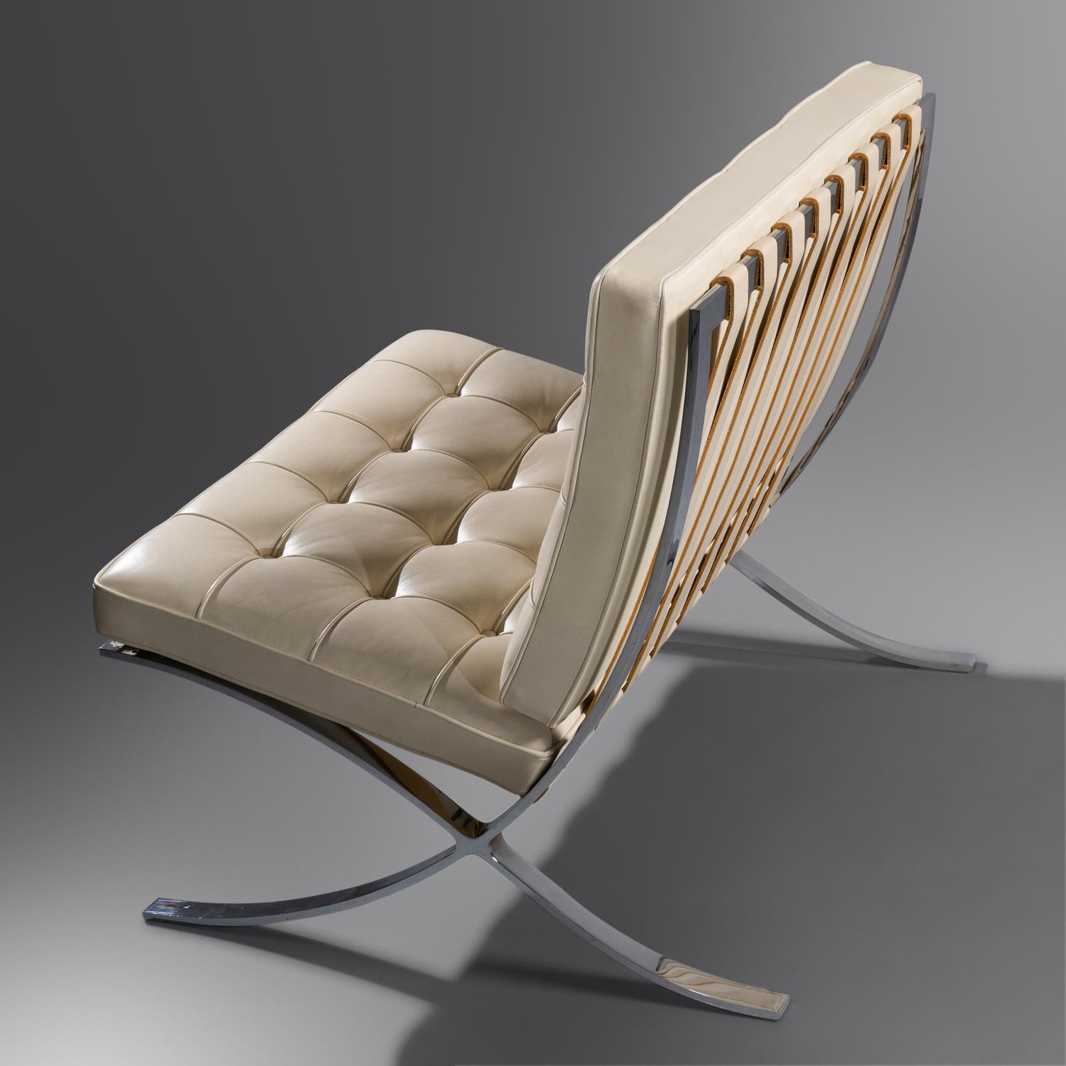 Pair of Barcelona Lounge Chairs, c. 2000 Knoll, USA