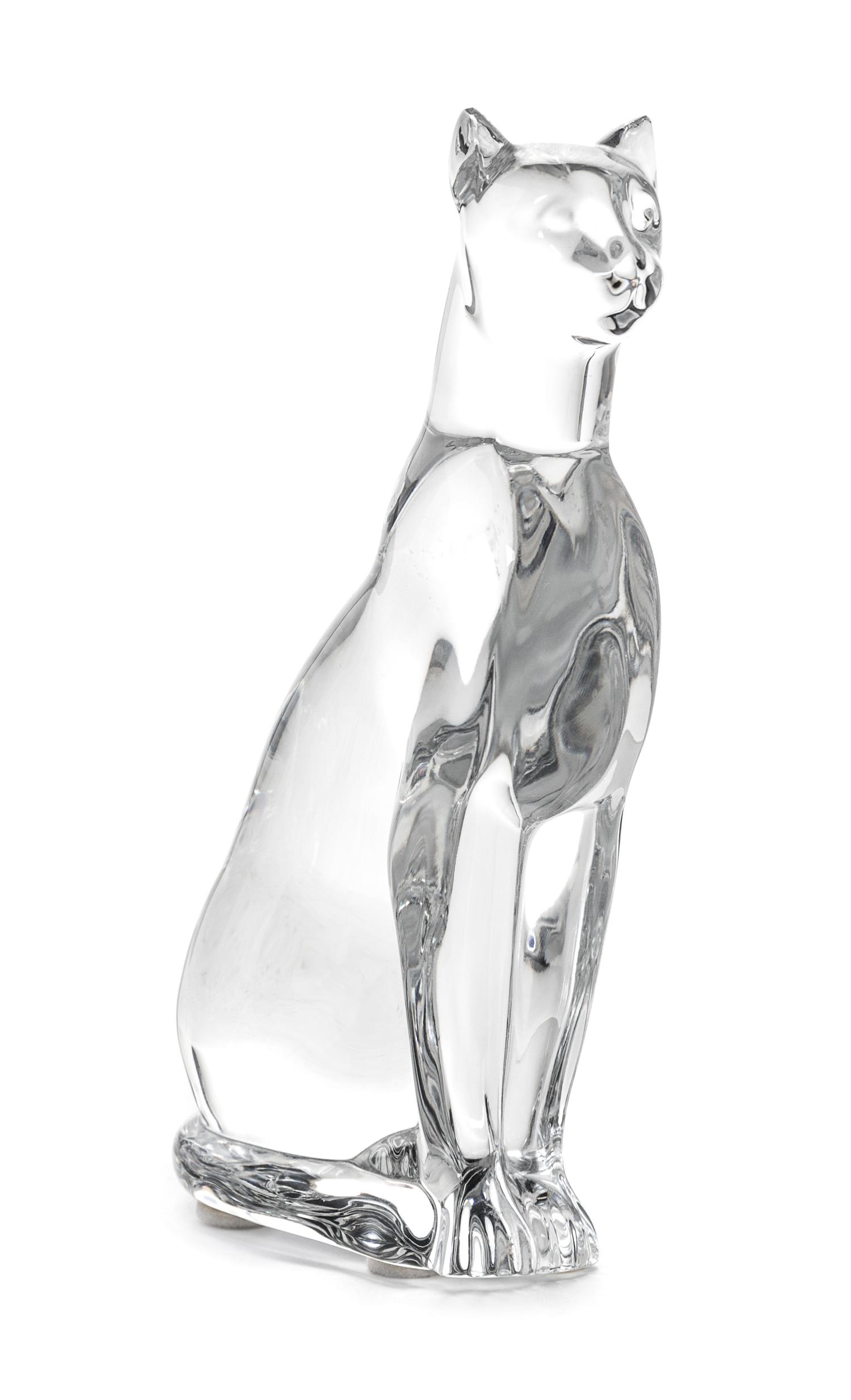 A Baccarat Glass Figure Height 6 inches.
