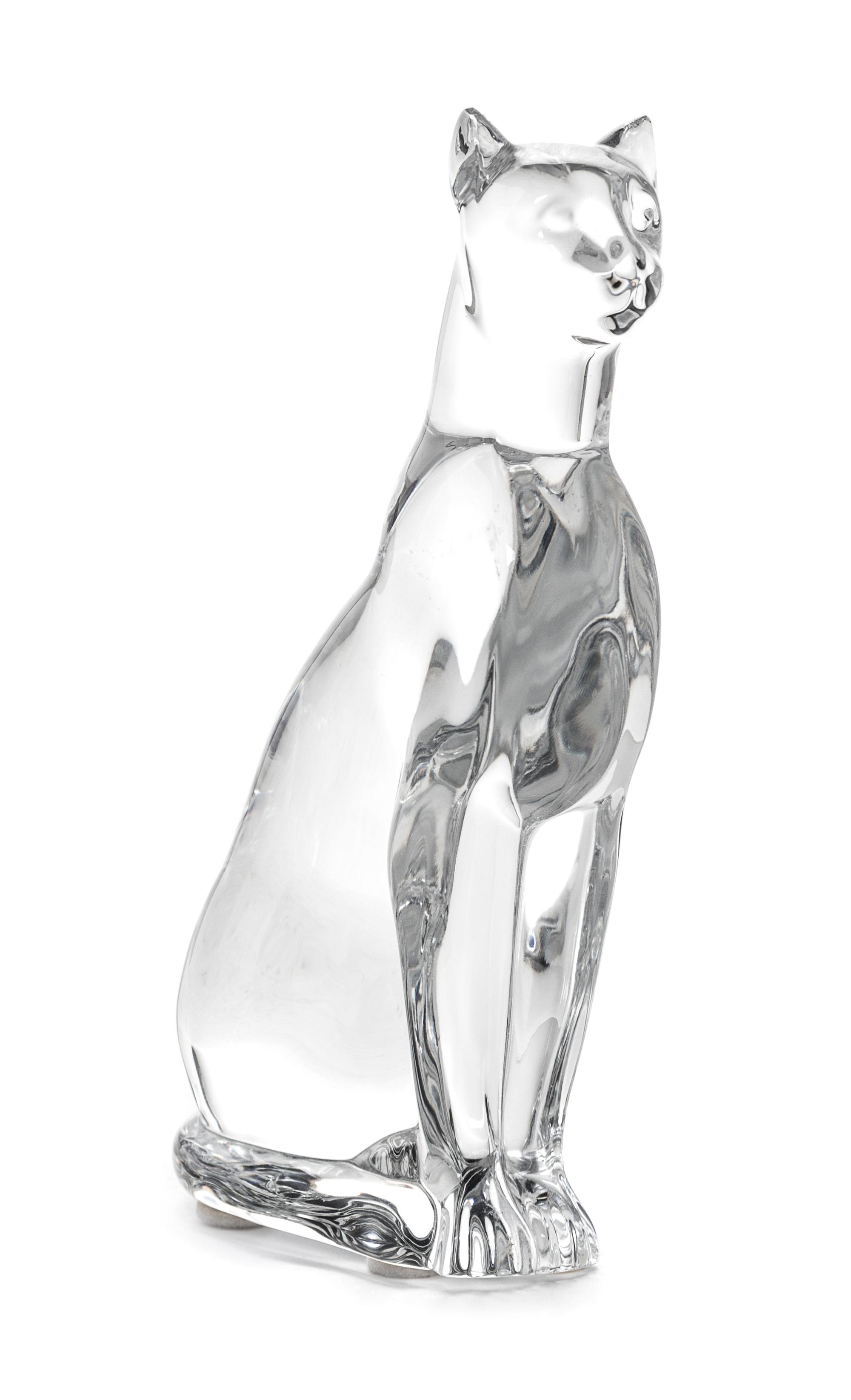 A Baccarat Glass Figure Height 6 inches.