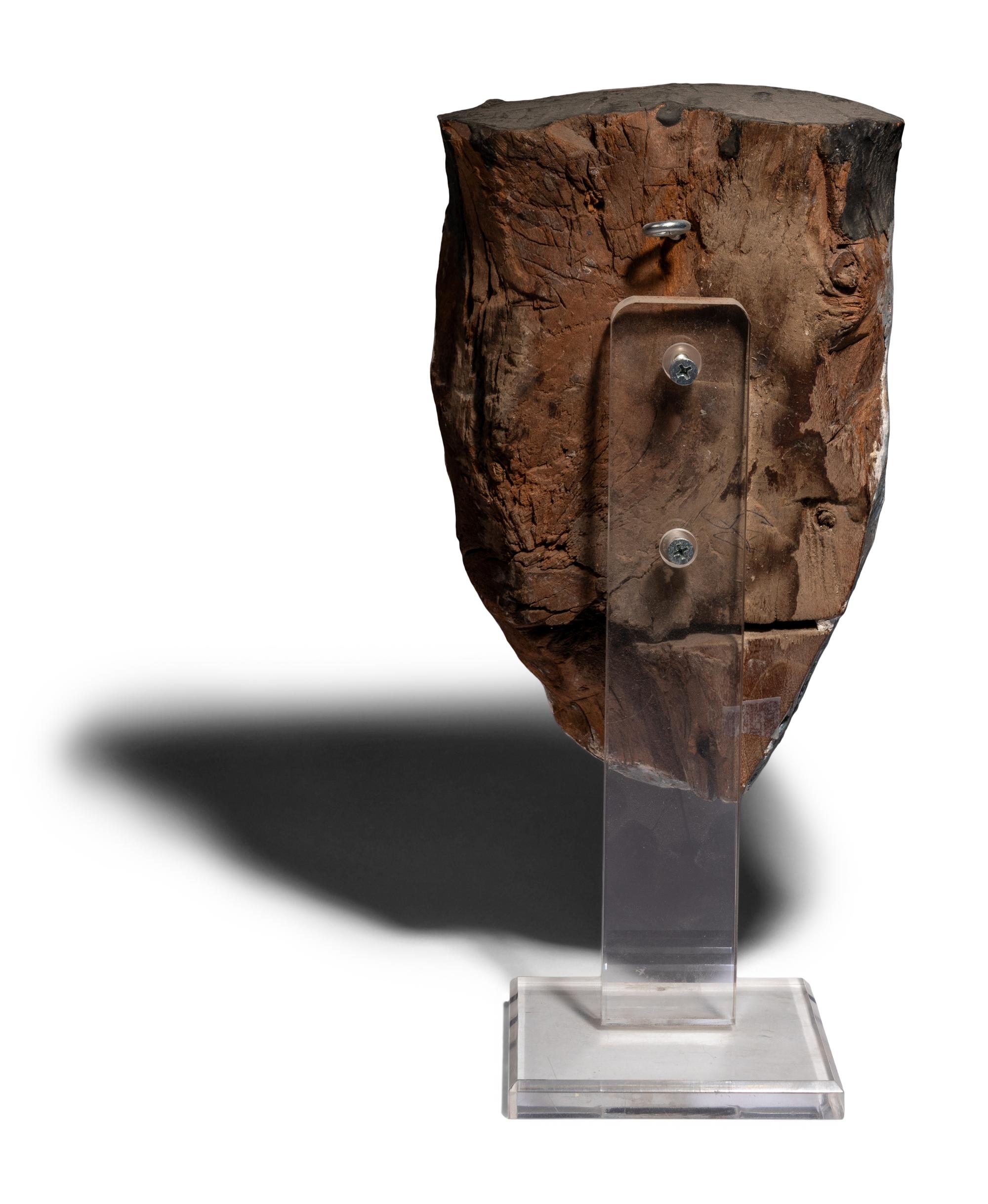 An Egyptian Painted Wood Mummy Mask