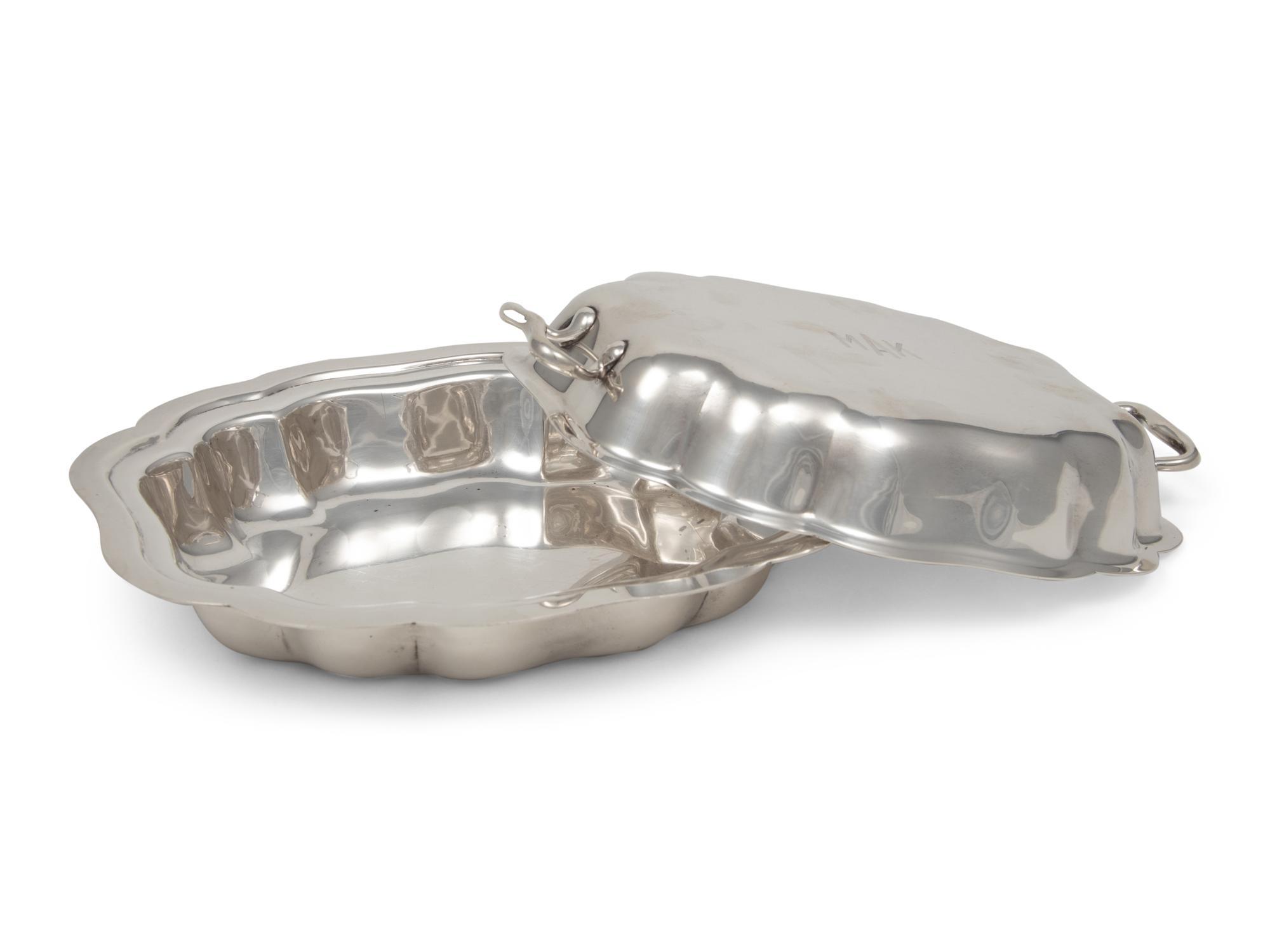 An American Silver Covered Vegetable Dish