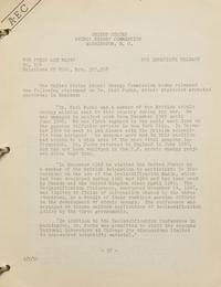 [Atomic Energy Commission] Collection of Press Releases and Reports, 1948-52