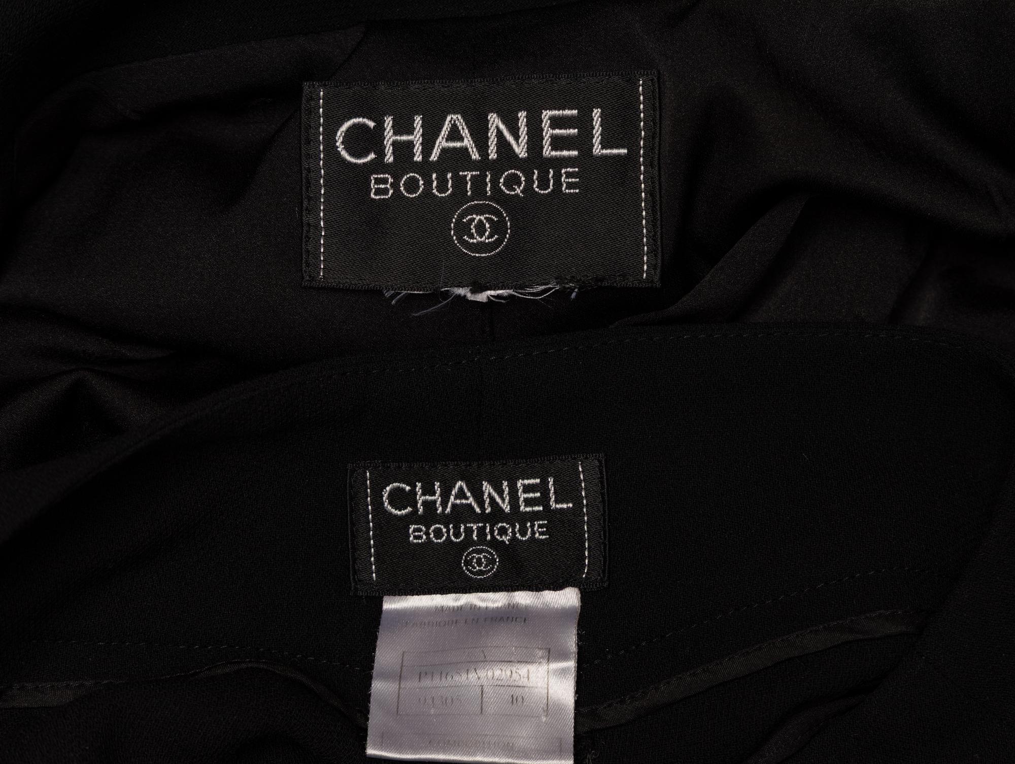 Chanel, Velvet-Trimmed Pantsuit