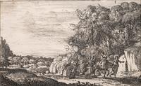 A group of four prints ( Berger et bergere conversant; L'Apparition; Le Fuite en Egypte; Les trois chevres )