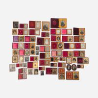A collection of sixty-two daguerreotypes, ambrotypes, tintypes, and ferrotypes mid-19th century