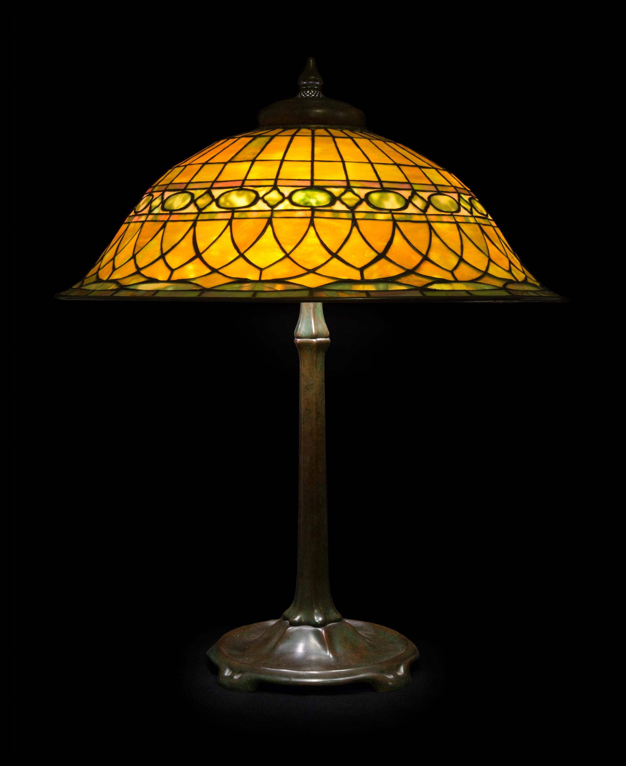 Tiffany Studios, Roman table lamp
