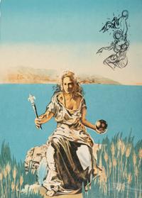 Visions Surréalistes (complete portfolio of four lithographs with portfolio case), 1976