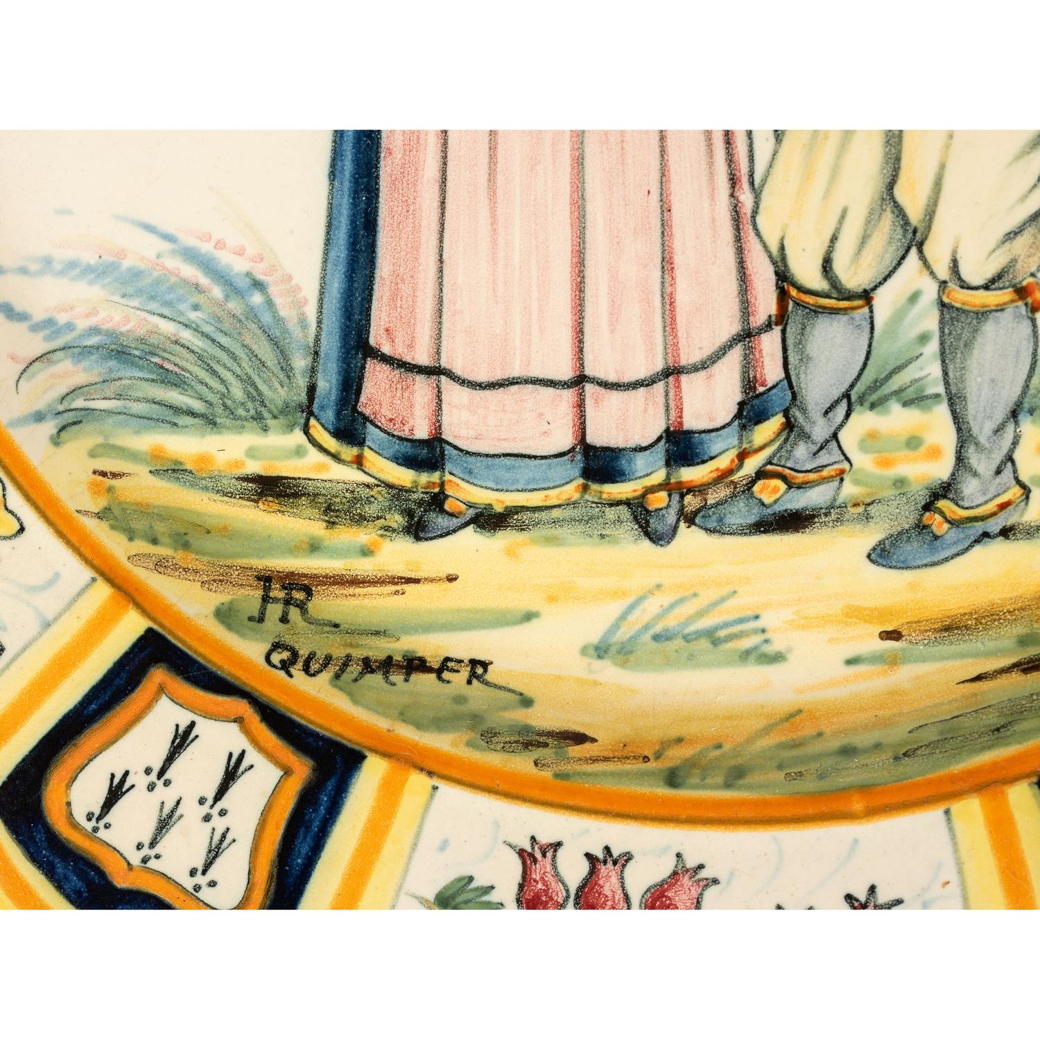 A Group of Quimper Faience Table Articles