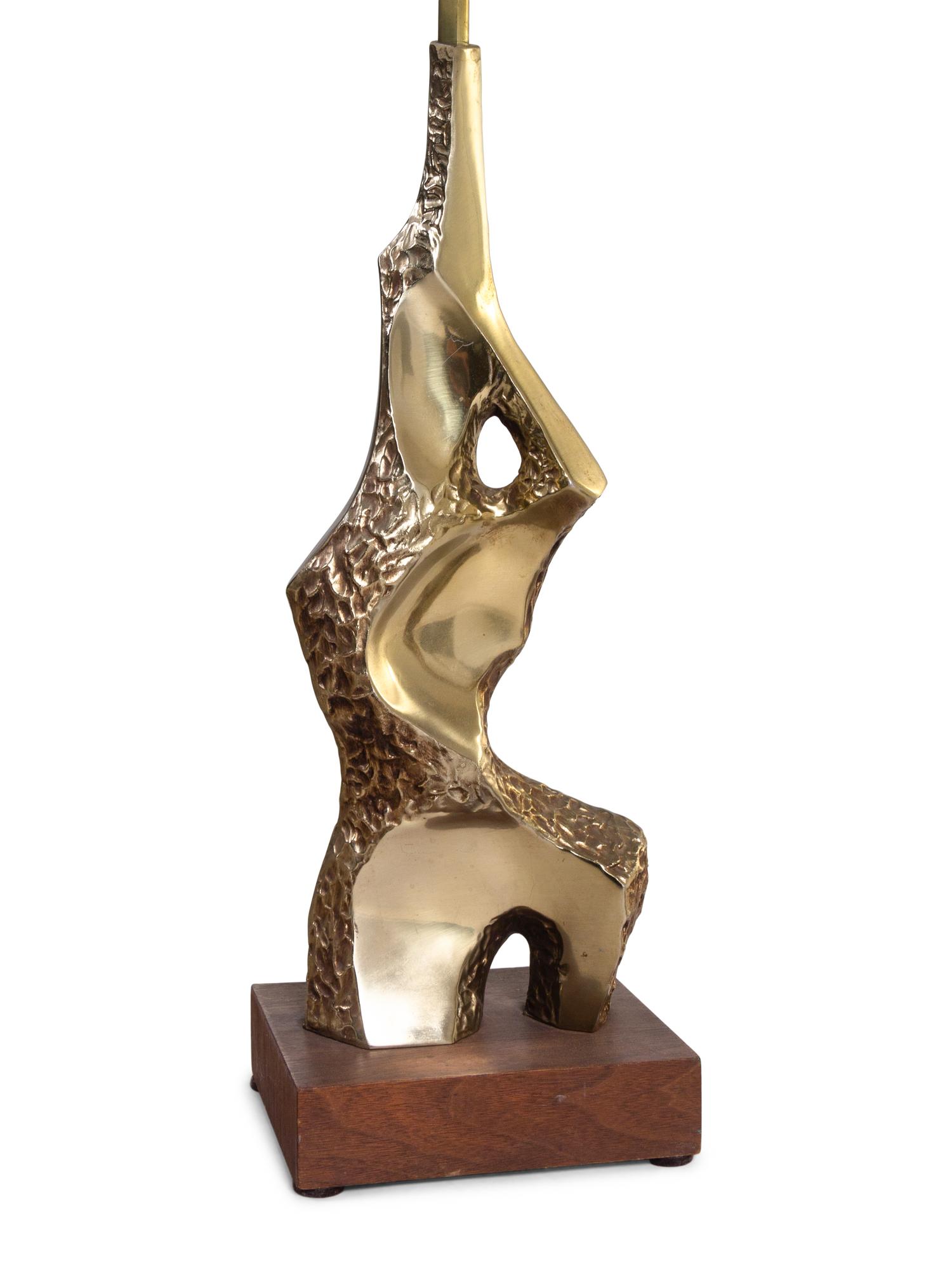 Pair of Brutalist Table Lamps Laurel Lamp Co., USA