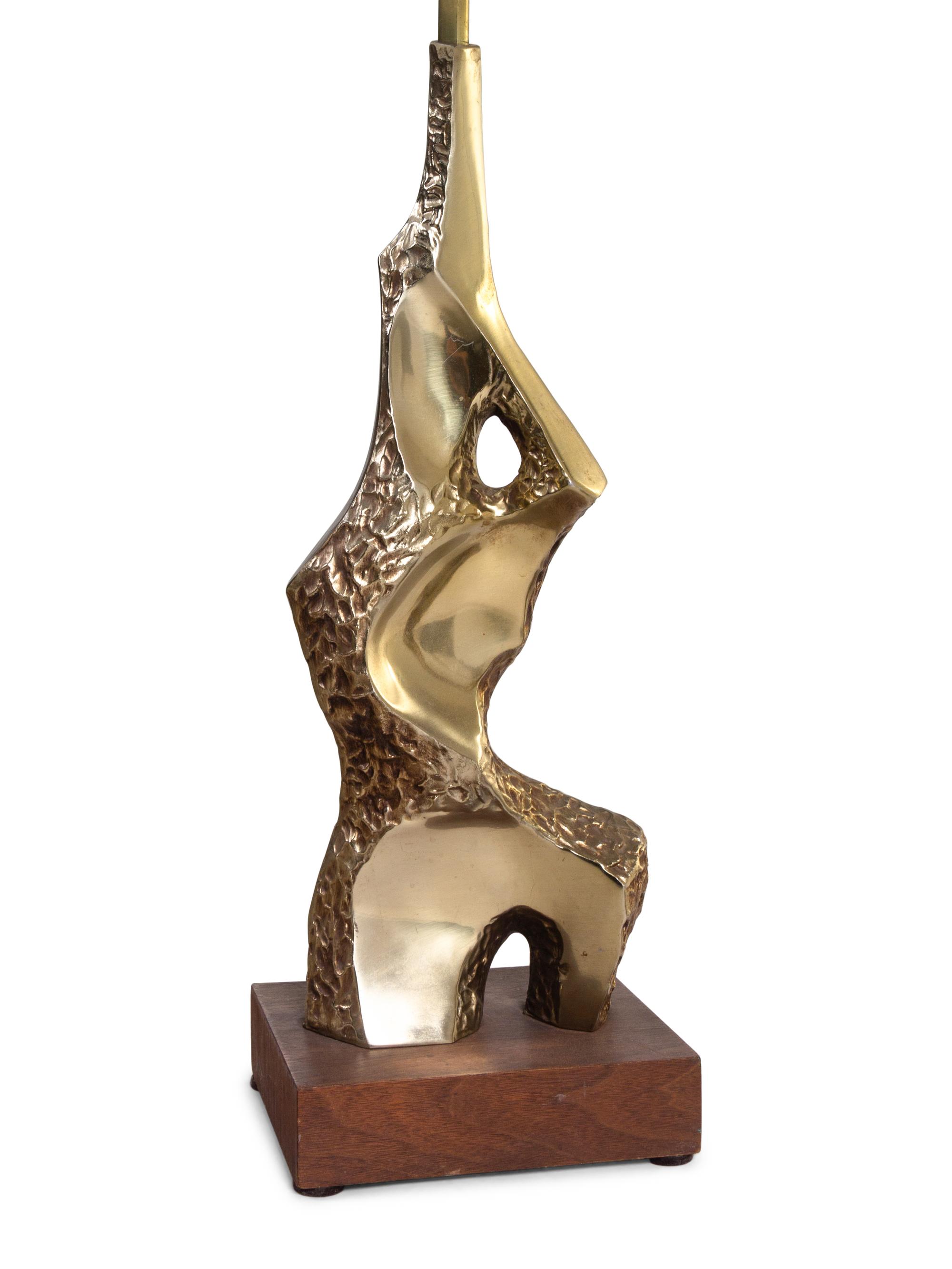 Pair of Brutalist Table Lamps Laurel Lamp Co., USA