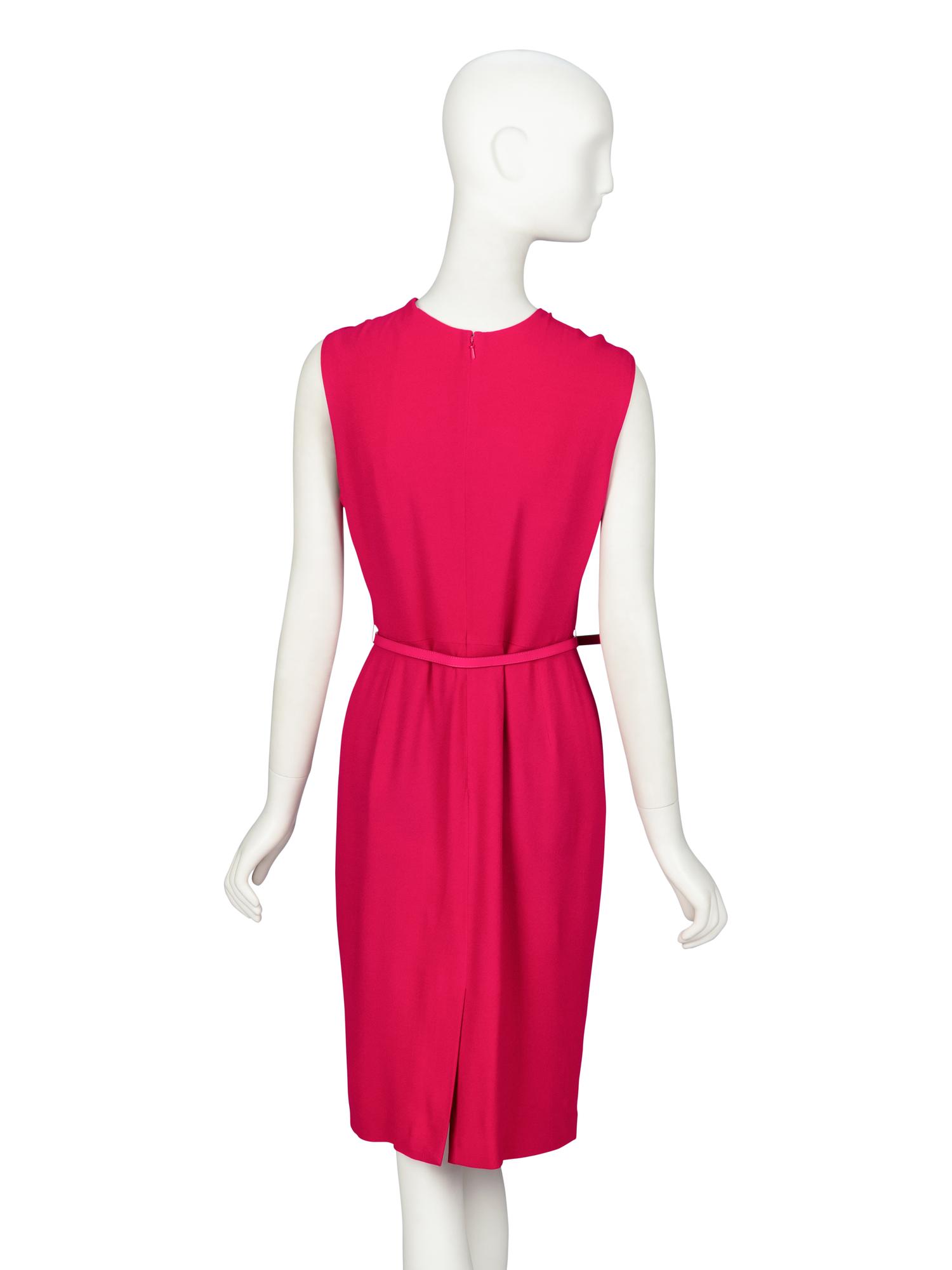 Christian Dior by John Galliano , Draped Fuchsia Dress
