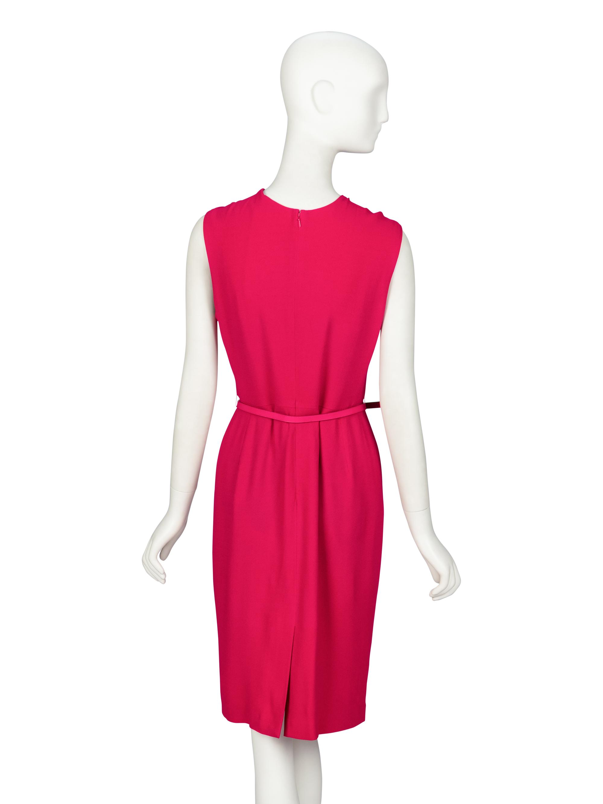 Christian Dior by John Galliano , Draped Fuchsia Dress