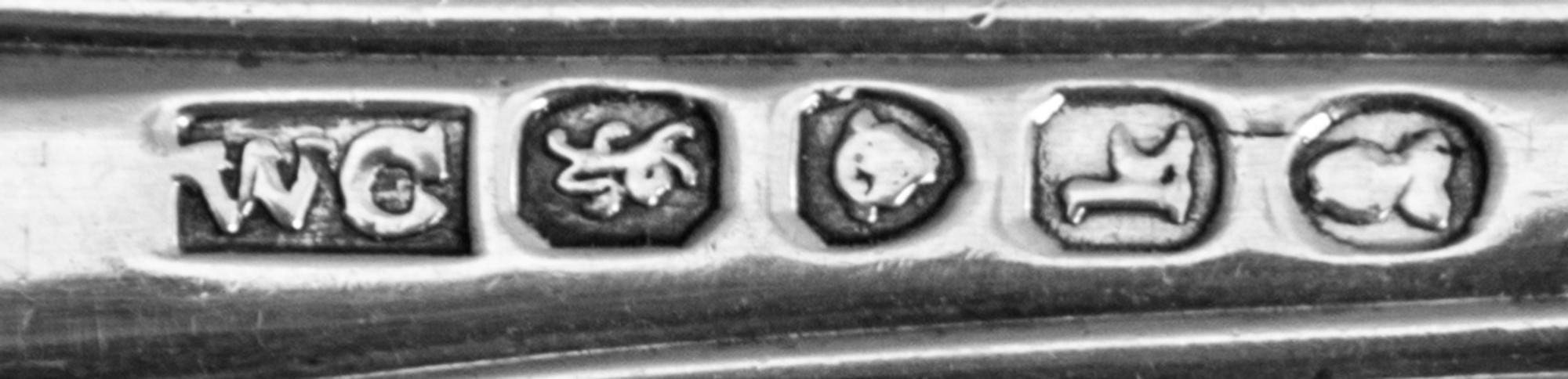 A George IV Silver Fish Server, William Chawner, London, 1825, the King's pattern handle with a pierced serving blade.