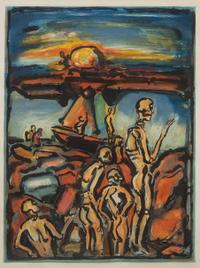 George Rouault, (French, 1871-1958), La baie de trespasses, 1939