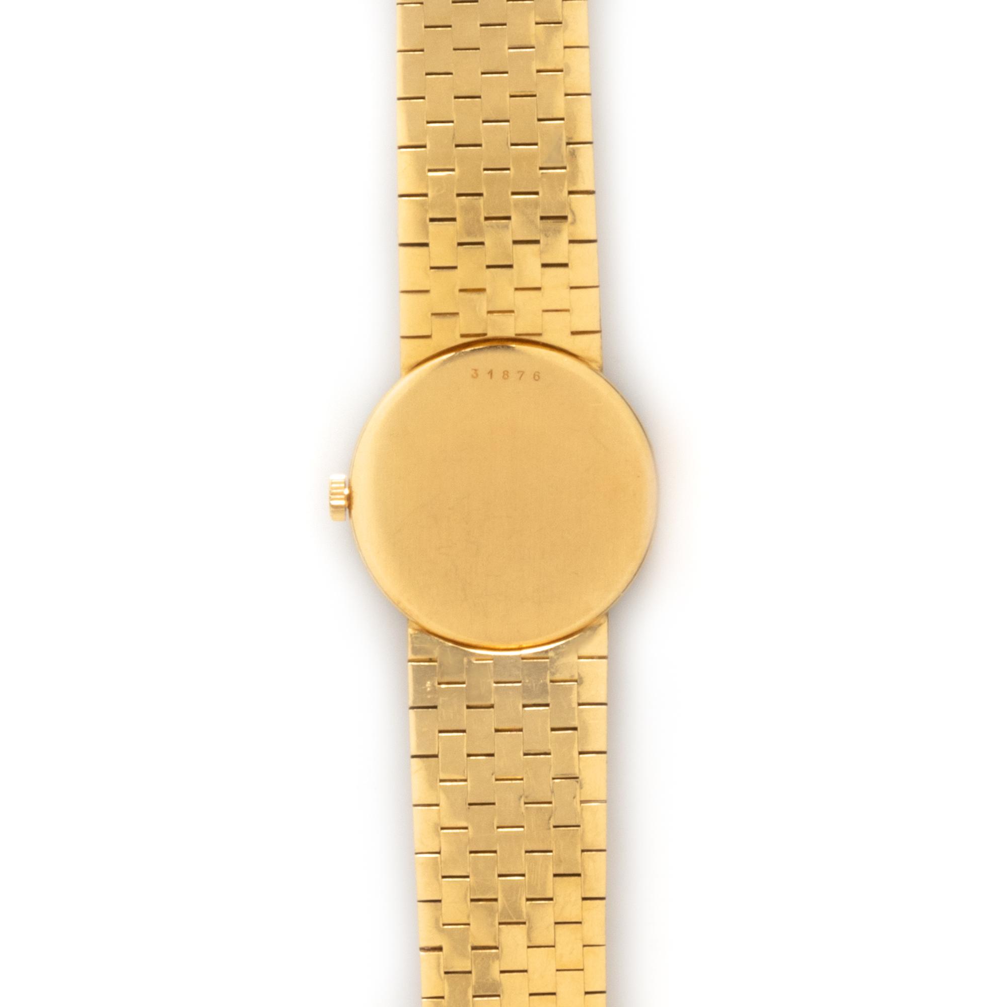 AUDEMARS PIGUET, YELLOW GOLD AND DIAMOND WATCH
