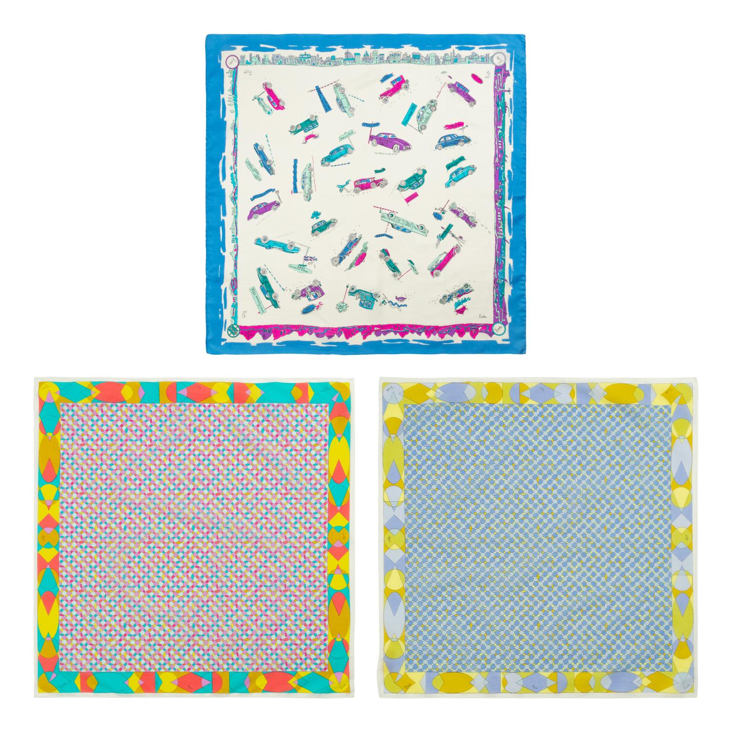 Hermès Beach Cover-up, Missoni Cover-up and Three Pucci Scarves