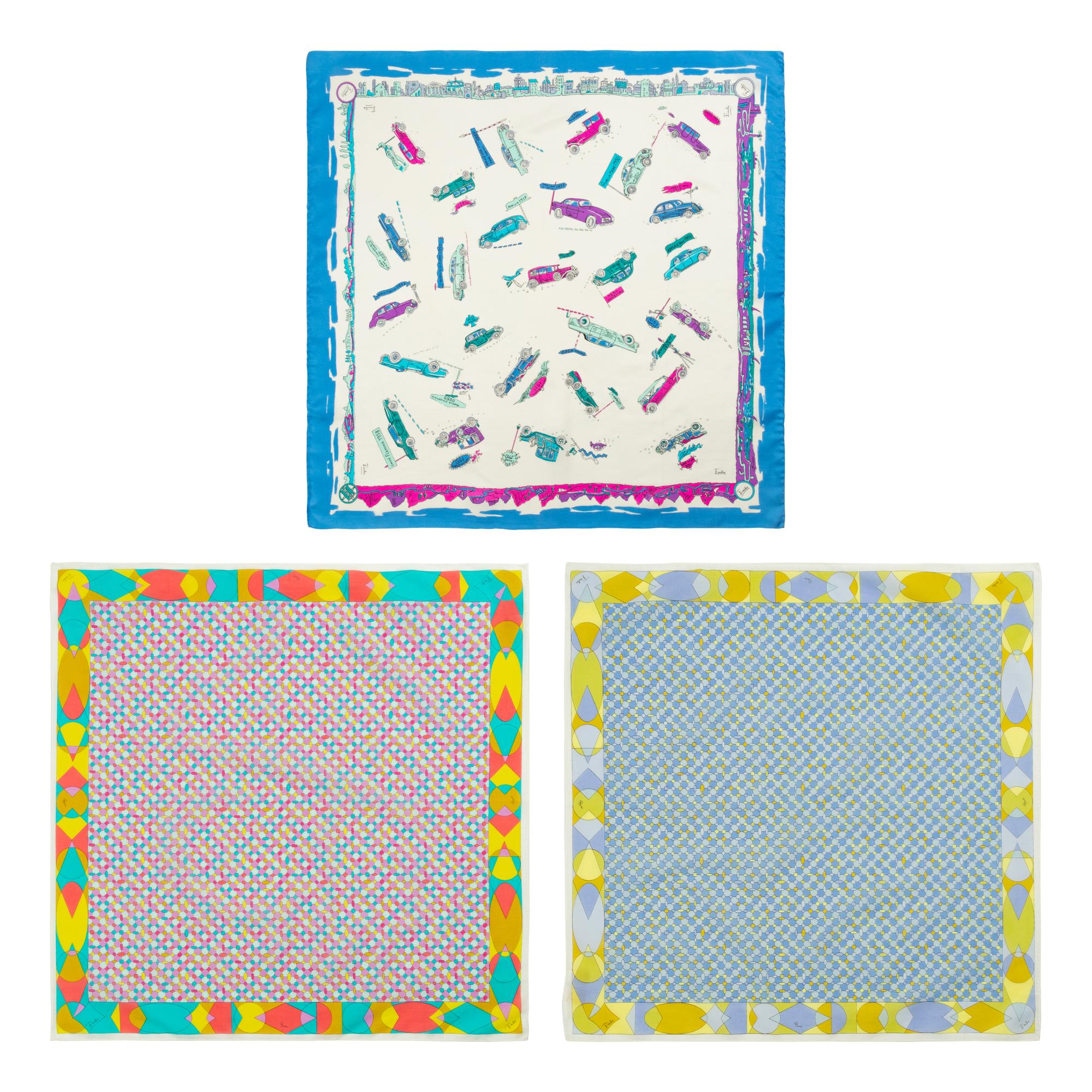 Hermès Beach Cover-up, Missoni Cover-up and Three Pucci Scarves
