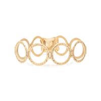 CONVERTIBLE YELLOW GOLD, EMERALD, DIAMOND AND ENAMEL RING/ BRACELET