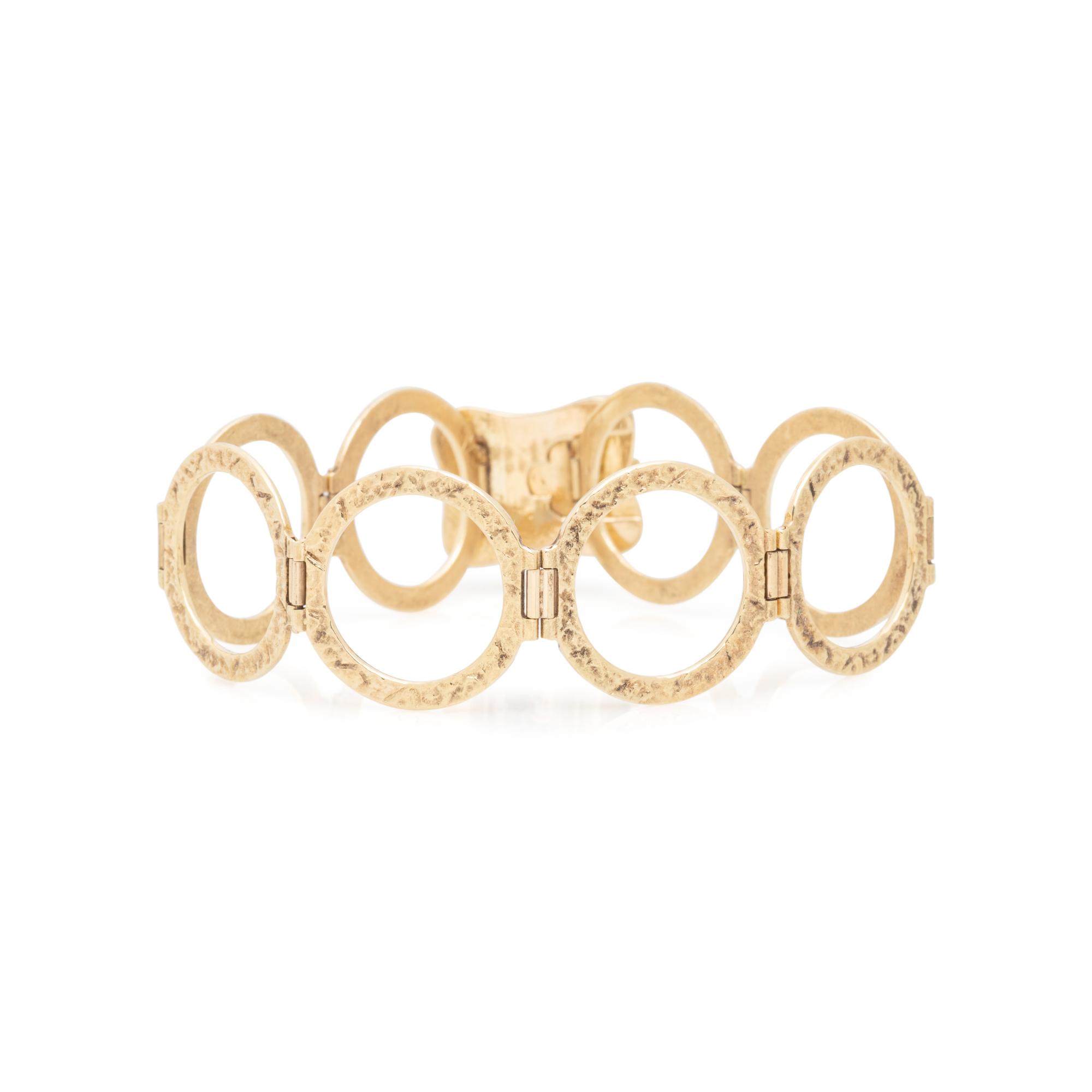 CONVERTIBLE YELLOW GOLD, EMERALD, DIAMOND AND ENAMEL RING/ BRACELET