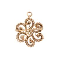 ROSE GOLD AND DIAMOND PENDANT/BROOCH