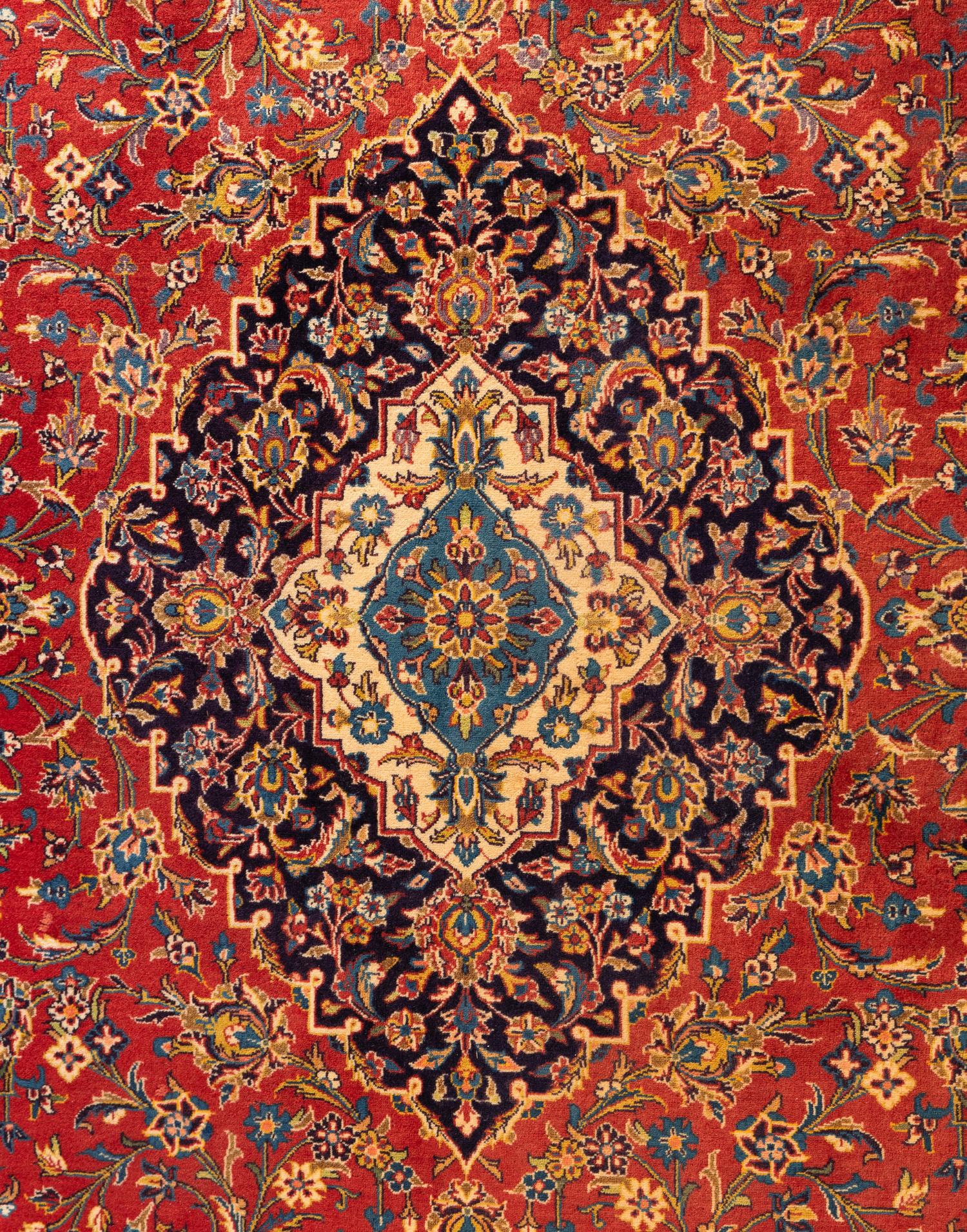 A Kashan Wool Rug