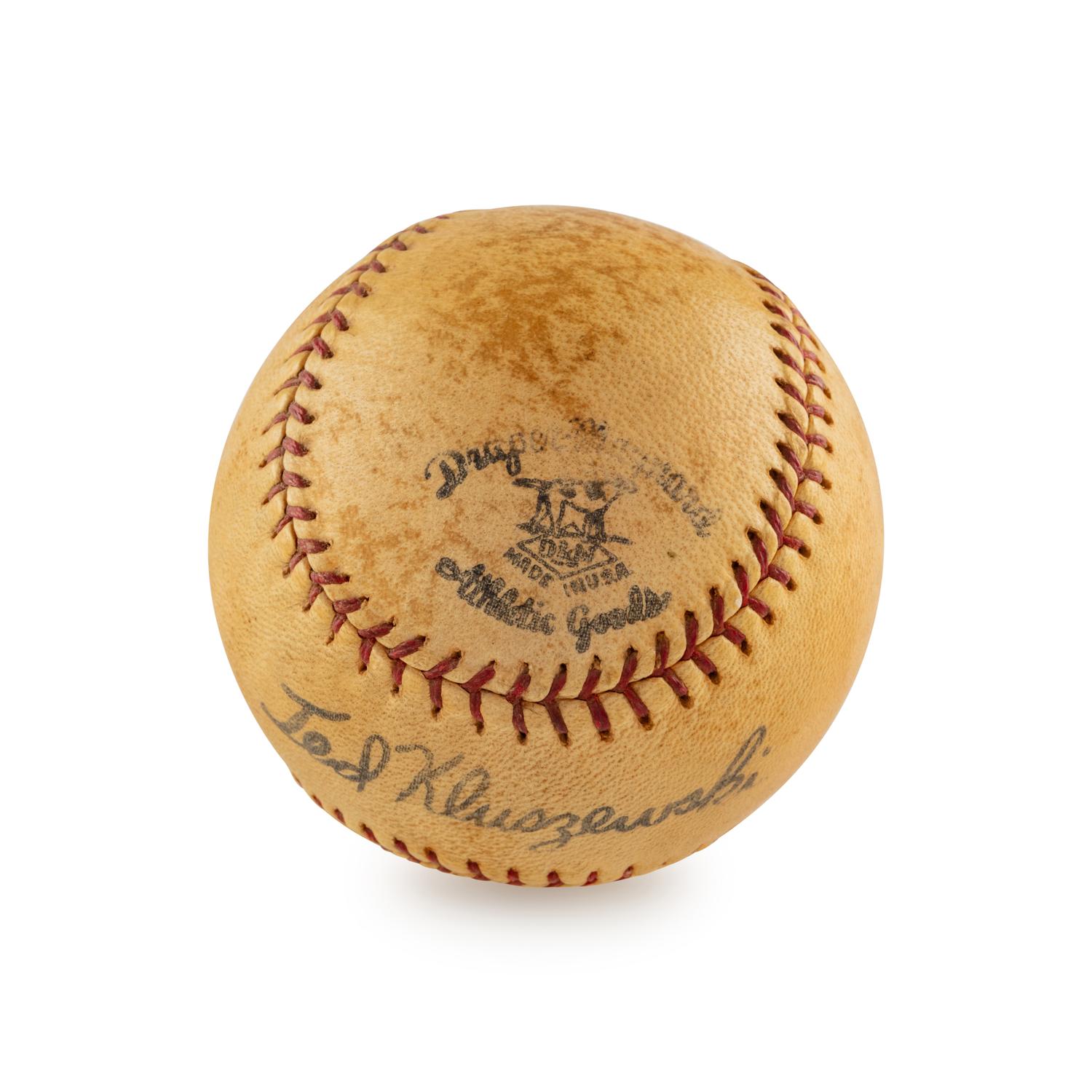 A Ty Cobb Single Signed Autograph Baseball (Beckett Authentication Services)