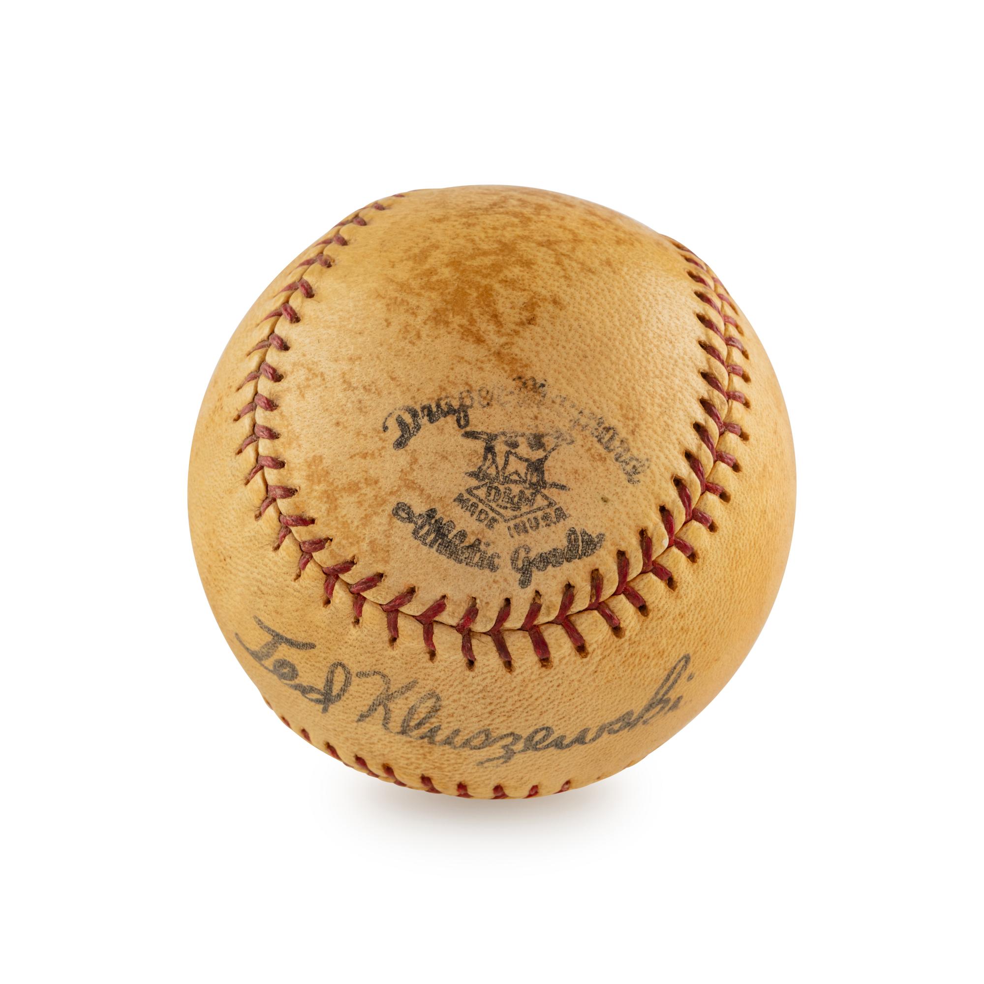 A Ty Cobb Single Signed Autograph Baseball (Beckett Authentication Services)