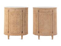 A Pair of Baker Burlwood Cabinets