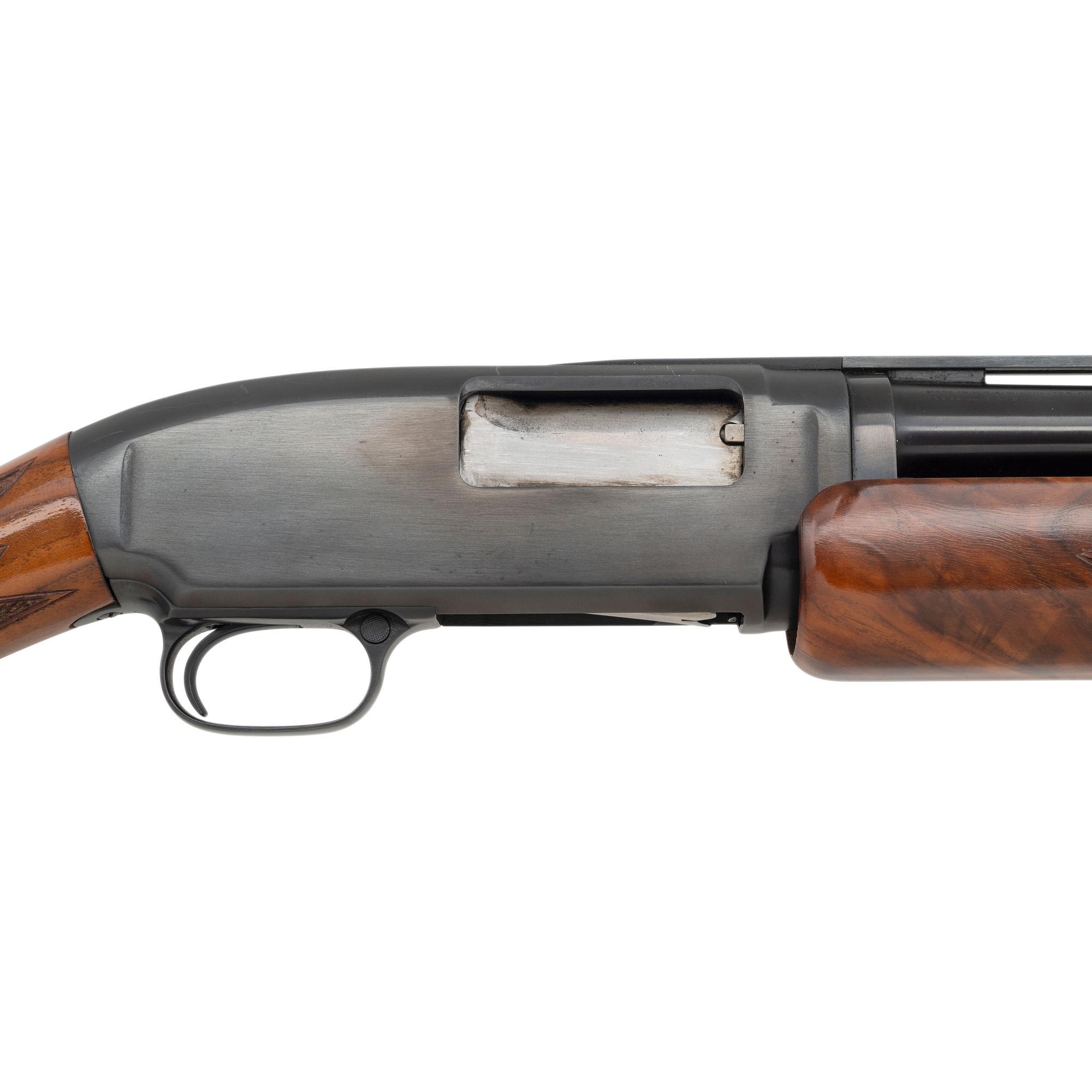 **Winchester Model 12 Shotgun with Aftermarket Simmons Rib and Upgraded Wood