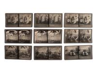 [EARLY PHOTOGRAPHY -- STEREOVIEWS]. A large and diverse group of more than 250 stereoviews highlighted by French tissue stereoviews, comprising: