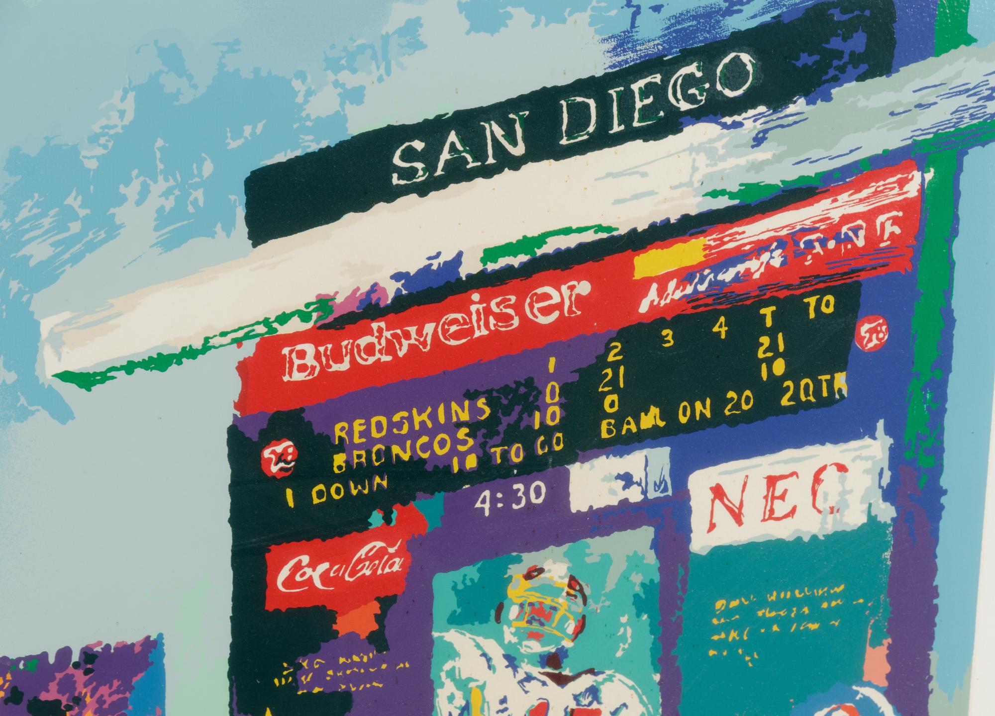 A 1988 Super Bowl XXII "In the Pocket" LeRoy Neiman Serigraph,