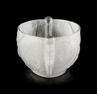 An Art Deco Style Frosted Glass Center Bowl