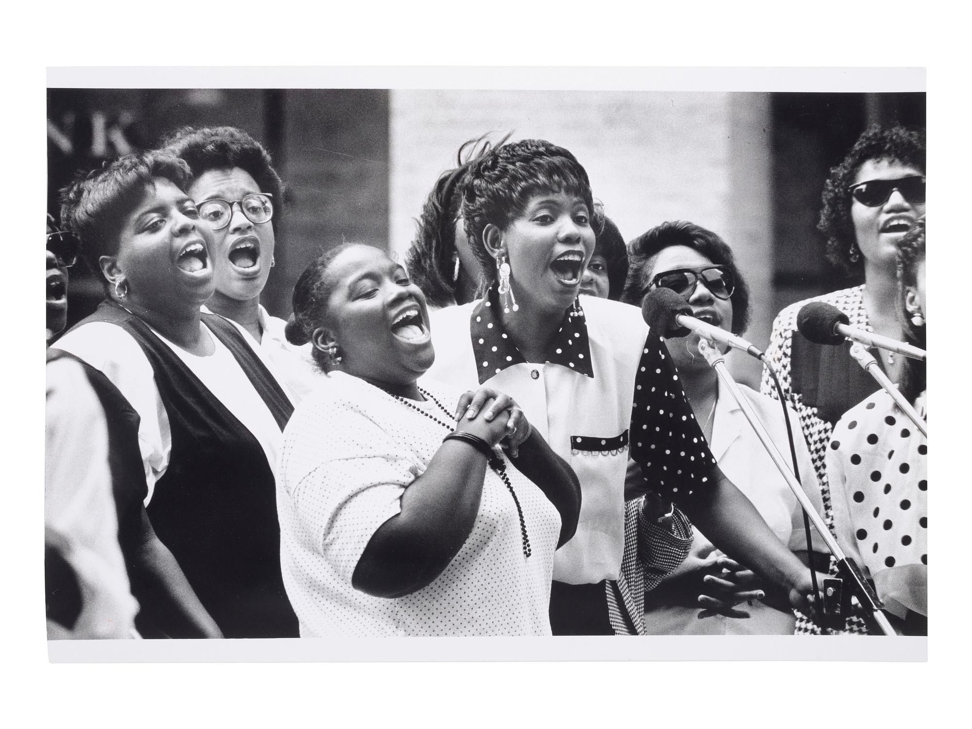 [EARLY PHOTOGRAPHY] -- [MUSIC]. A group of 2 photographs taken by African American photographers Al SMITH (1916-2008) and John WHITE (b. 1945), incl. young dancers and gospel singers.