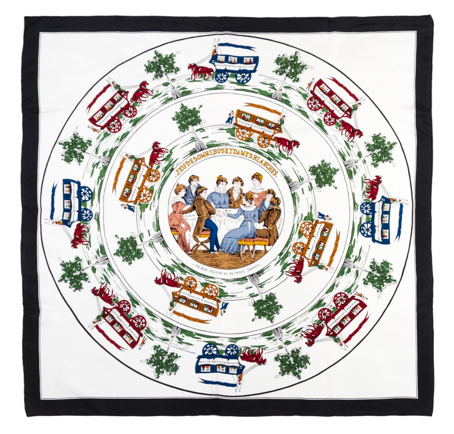 An Hermes Silk Scarf, 35 x 35 inches.