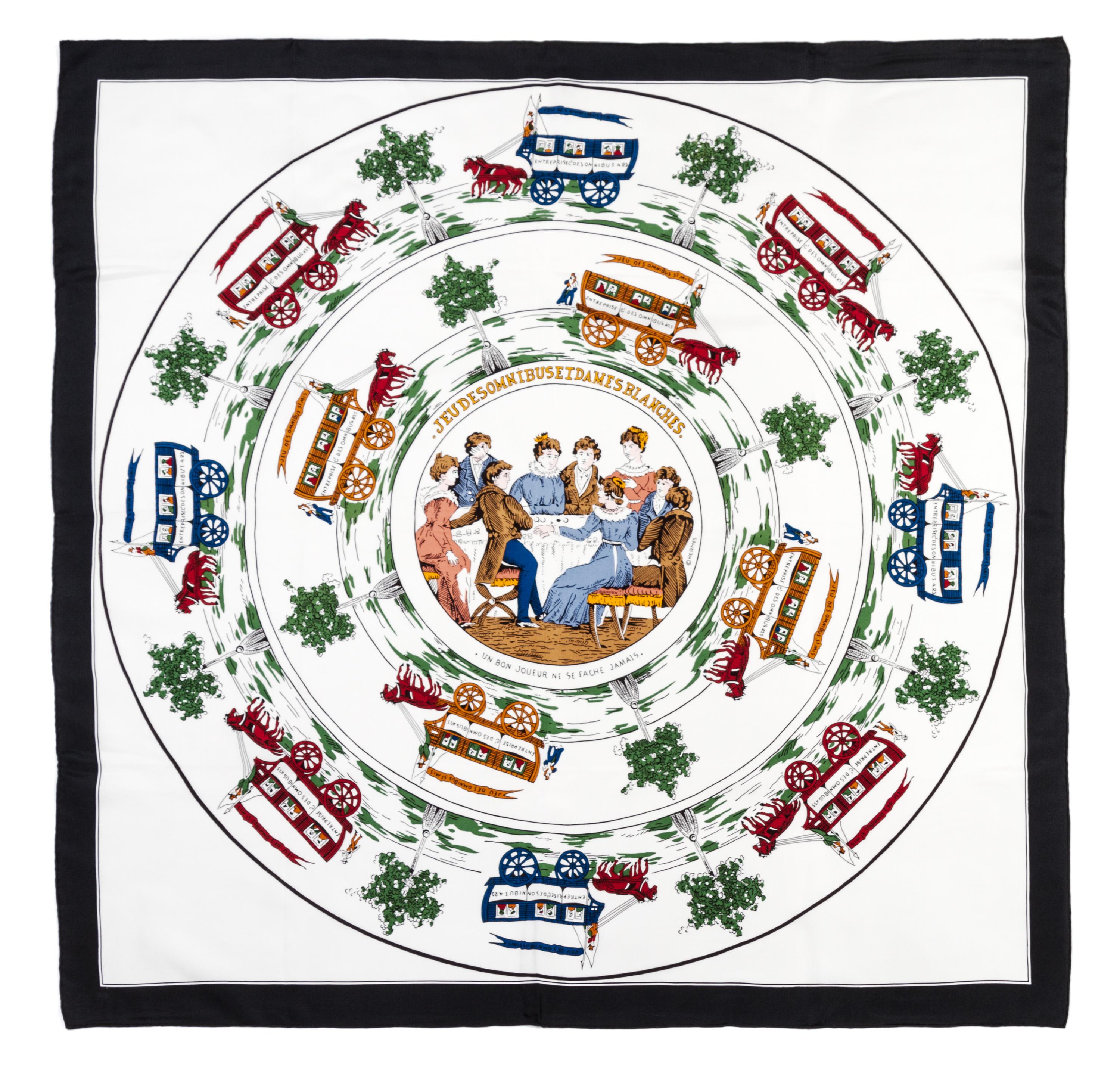 An Hermes Silk Scarf, 35 x 35 inches.