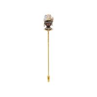 FRENCH, ENAMEL AND DIAMOND BLACKAMOOR STICK PIN