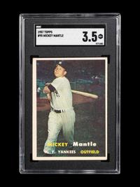A 1957 Topps Mickey Mantle Baseball Card No. 95 (SGC 3.5 VG+)