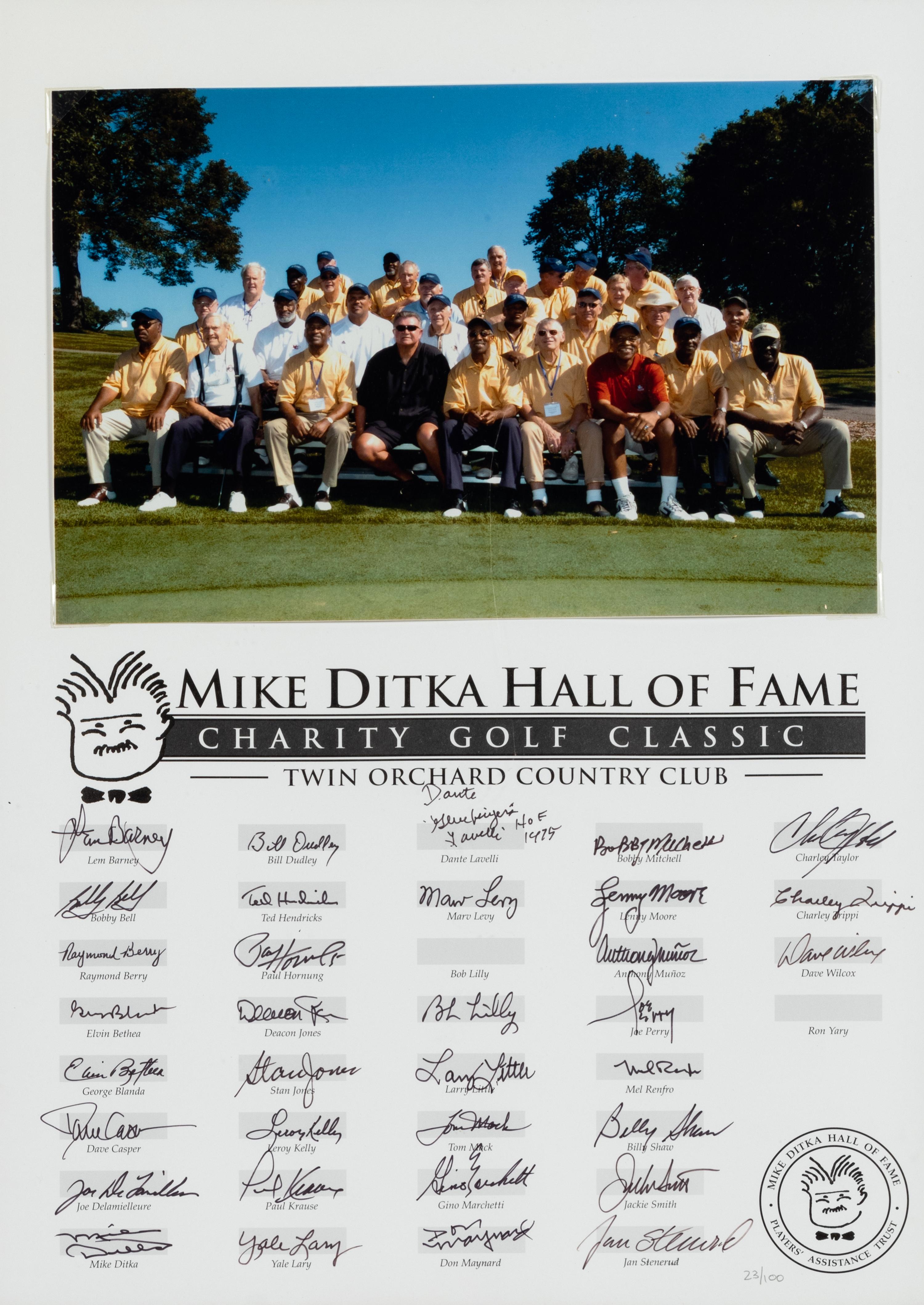 A Mike Ditka Ditka Hall of Fame Charity Golf Classic Presentation Formerly Displayed at Mike Ditka’s Restaurant