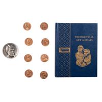[EXONUMIA - PRESIDENTIAL MEDALS]. A group of medals including a Jimmy Carter Inauguration medal, Presidential Art Medals, and US Mint Presidential medals.