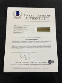 A Group of Three Vintage Baseball Hall of Fame Signed Autograph Cuts, Including Connie Mack, Chief Bender and Joe DiMaggio (Beckett Authentication Services BAS Certified),