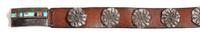 Hopi Style Silver and Multi-Stone Inlay Belt Buckle Height of buckle 1 7/8 x width 3 1/2 inches