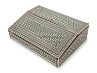 An Anglo-Indian Vizagapatam Sadeli Micromosaic Lap Desk
