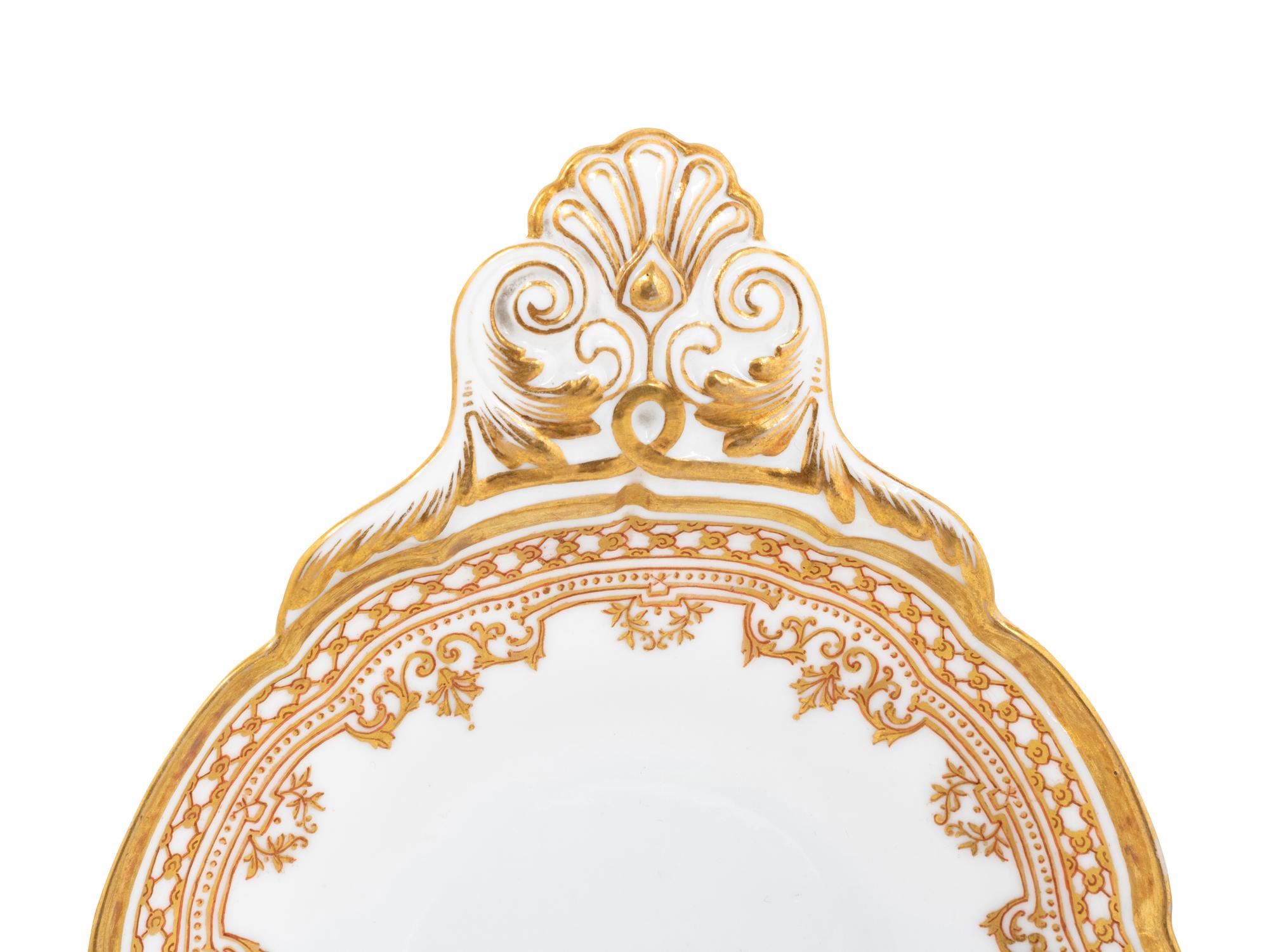 A Set of Three Russian Porcelain Caviar Dishes from the Sobstveny Service