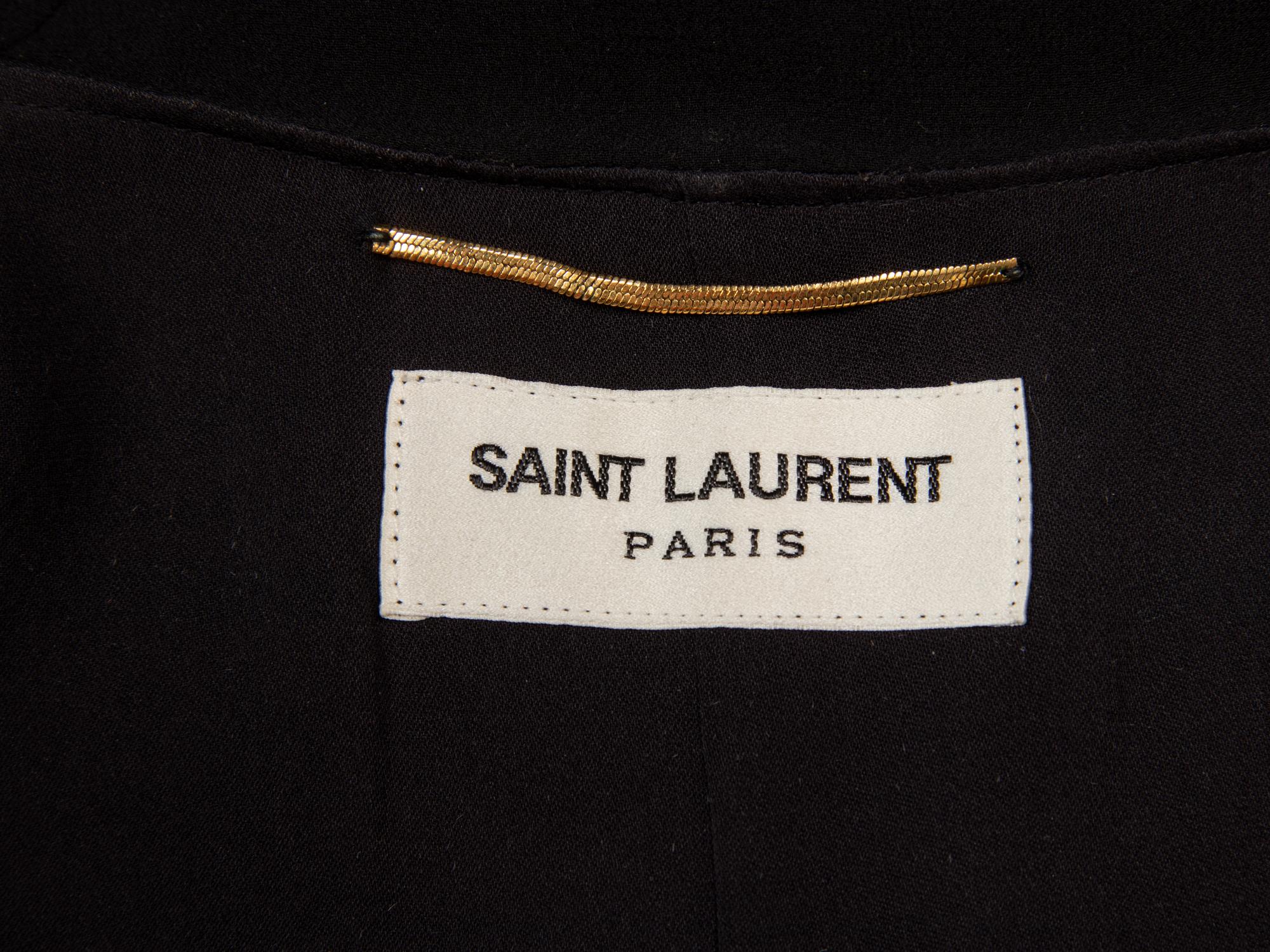 SAINT LAURENT, SILK GEORGETTE MINIDRESS