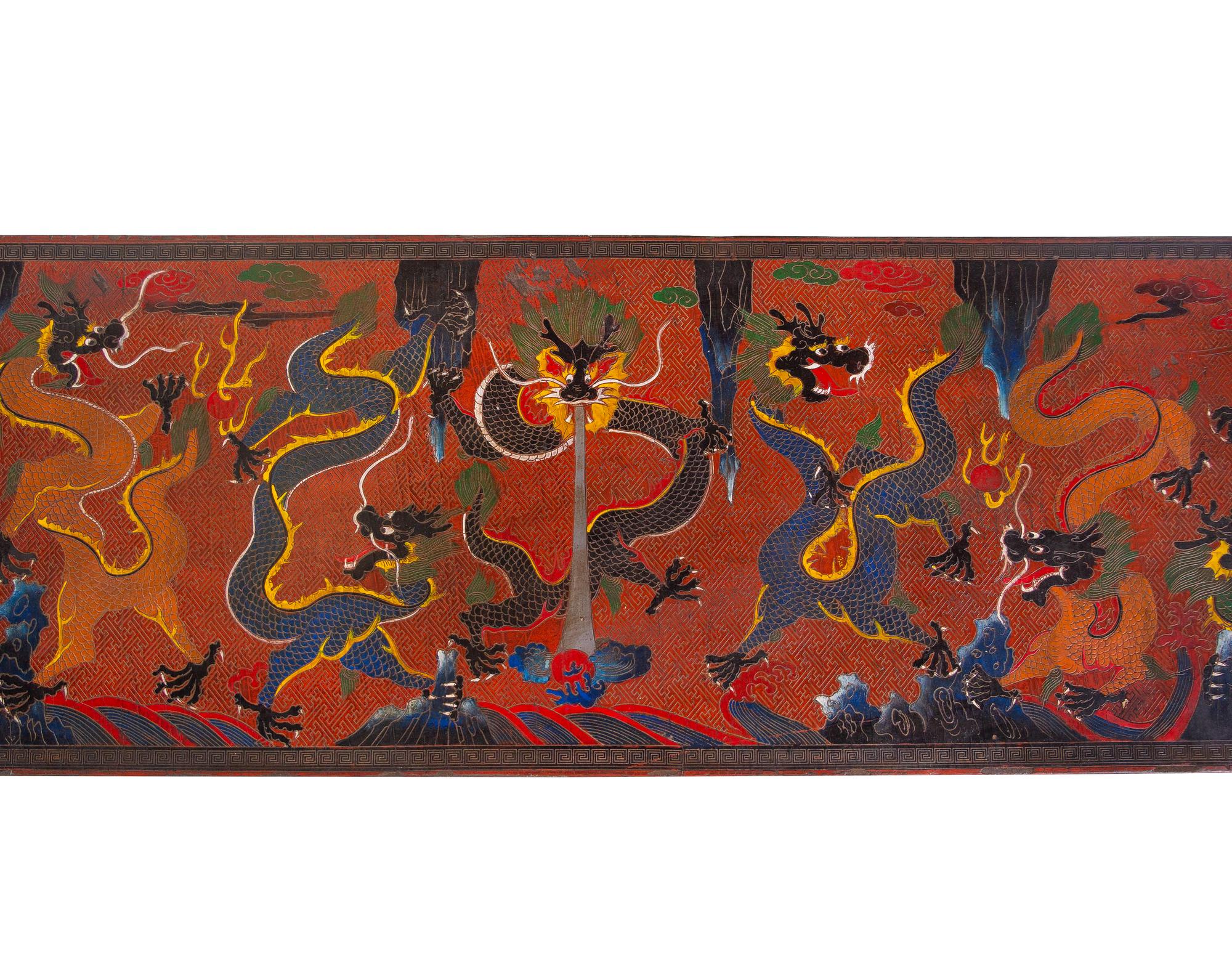 A Chinese Tianqi Lacquer Altar Table