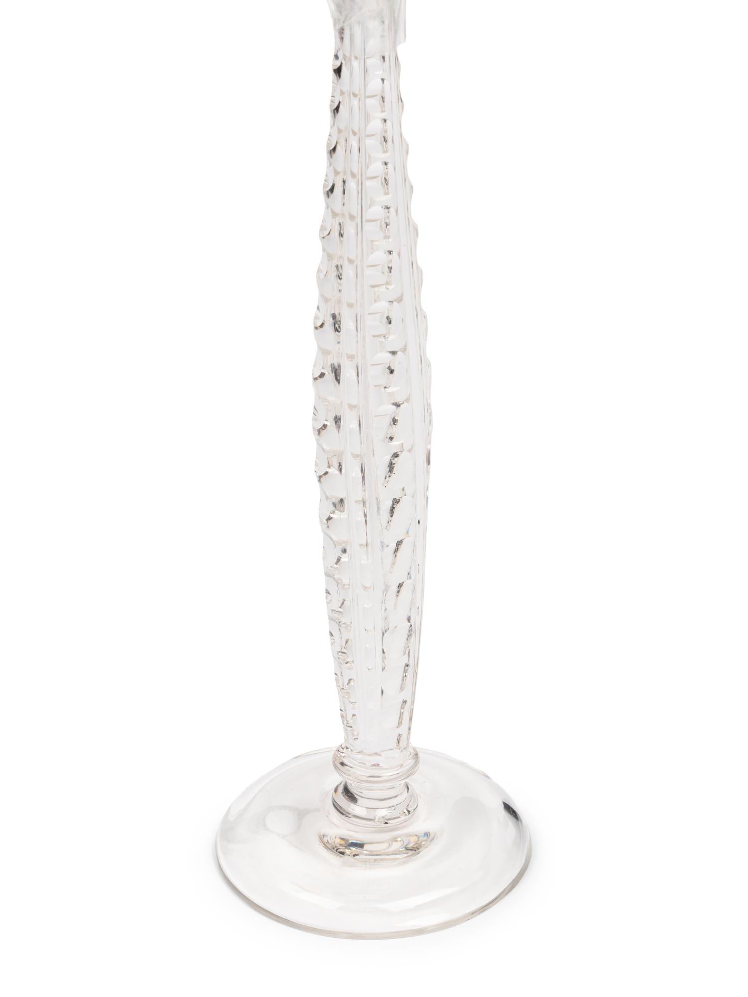 A Pair of Edwardian Cut Glass "Cricklite" Candelabra