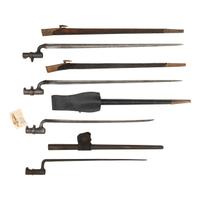 Lot of 4 Socket Bayonets Including: U.S. M1873, British M1853 and M1876