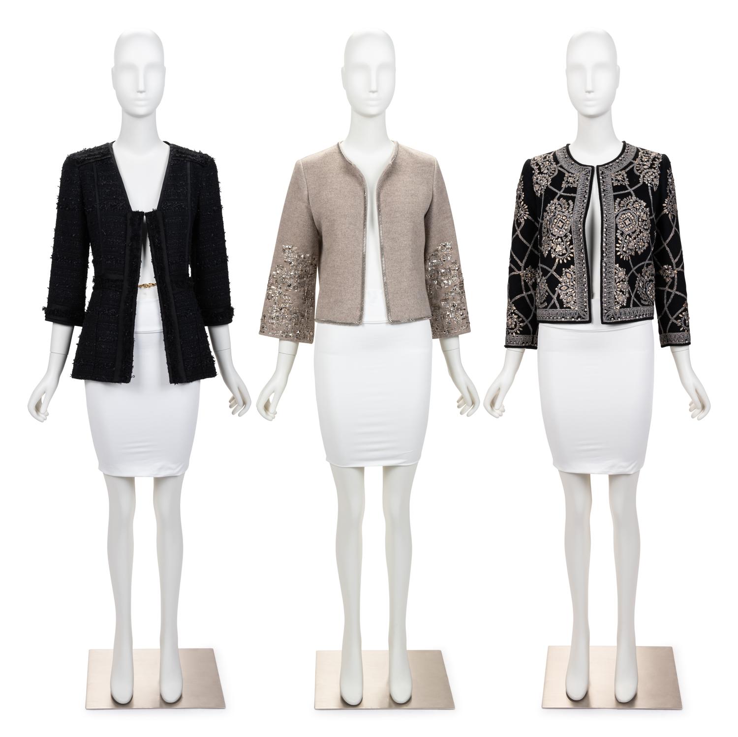 Three Oscar de la Renta Embellished Jackets, 2006-10