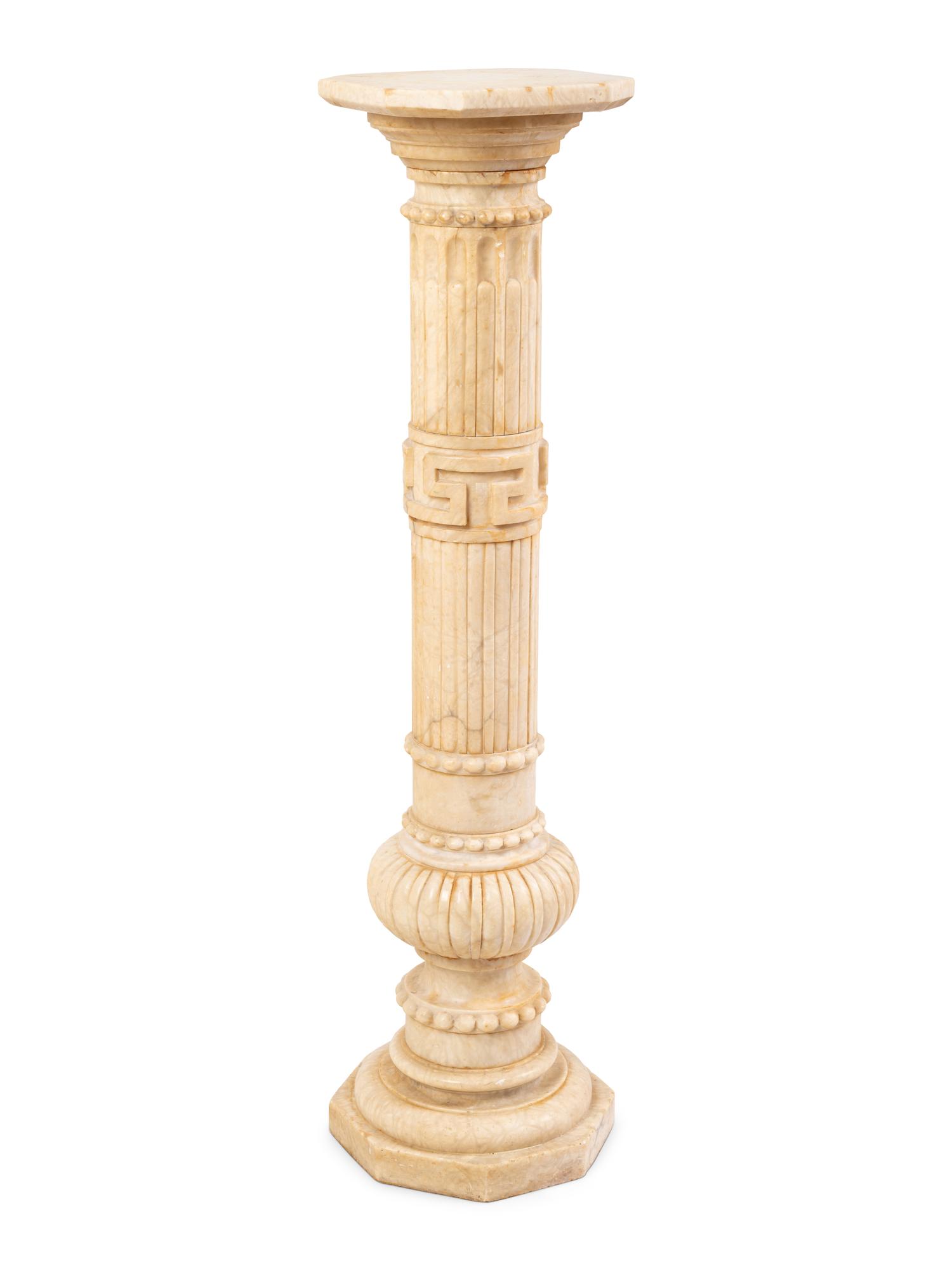 A Continental Marble Pedestal