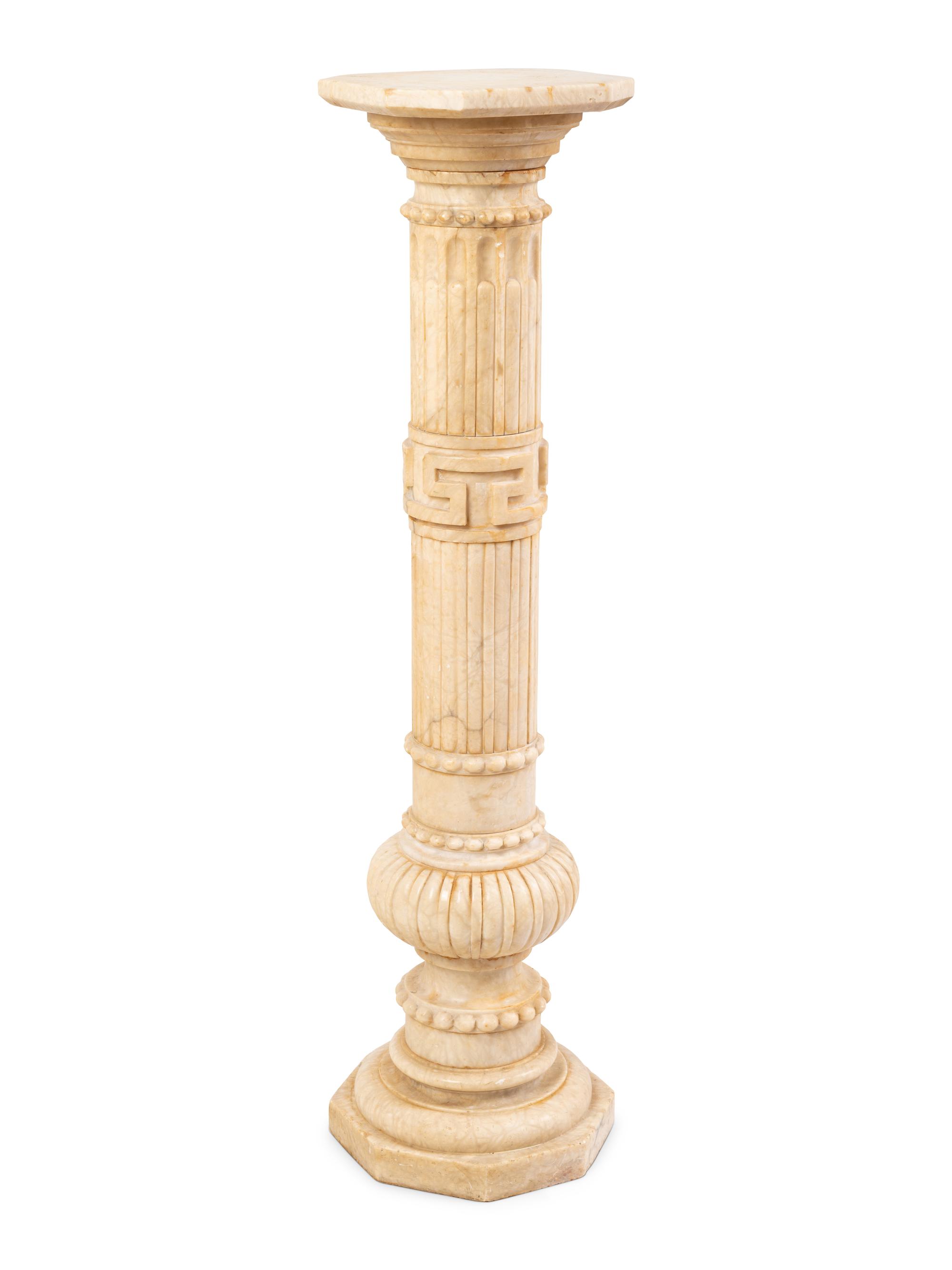 A Continental Marble Pedestal